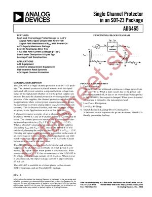 ADG465BRTZ-REEL7 datasheet  